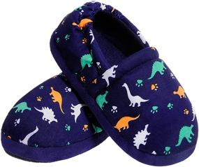 img 4 attached to Festooning Slippers Non Slip Toddler Dinosaur