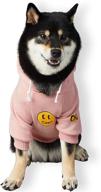 🐶 chochocho smile dog hoodie: stylish smiley face sweater for dogs and puppies логотип