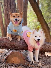 img 3 attached to 🐶 ChoChoCho Smile Dog Hoodie: Stylish Smiley Face Sweater for Dogs and Puppies