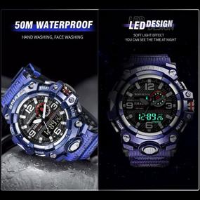 img 2 attached to 8035 Watches Waterproof Military Wristwatch