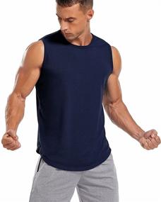 img 2 attached to Men's Sleeveless Shirts for Bodybuilding and Active Lifestyles by LecGee