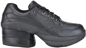 img 3 attached to 👟 Say Goodbye to Foot Pain with Z-CoiL Women's Legend Slip Resistant Enclosed Coil Black Leather Tennis Shoe