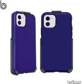 img 3 attached to 📱 BELTRON: Кобура для пояса с клипсой для OtterBox Symmetry - iPhone 11 6.1" (чехол не включен), усиленные механизмом надежной фиксации, быстроразъемной защелкой и встроенным подставкой