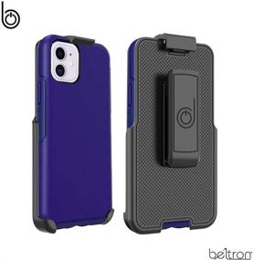 img 4 attached to 📱 BELTRON Belt Clip Holster for OtterBox Symmetry - iPhone 11 6.1" (case not included) Enhanced with Secure Fit, Quick-Release Latch, and Built-in Kickstand