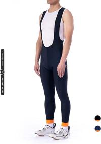 img 3 attached to 🚴 Stay Warm & Comfortable with MY KILOMETRE Gravel Men Thermal Bib Tights - Winter Cycling Bib Pants with Convenient Side Pockets