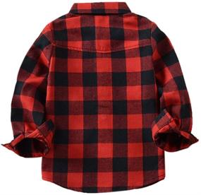 img 3 attached to Uwback Sleeve Flannel Check Shirts