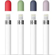 🎨 frtma apple pencil cap set - midnight blue, lavender, mint, red - 4 color combo logo