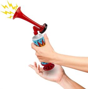 img 1 attached to 📣 Set of 3 ArtCreativity Mini Air Horn Pumps - 10 Inch Noisemakers for Sporting Events, Parties, Celebrations - Fun Birthday Party Favors and Goodie Bag Fillers for Kids and Adults