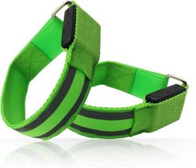 img 4 attached to 🏃 Glowing Safety: 2 Pack LED Armbands for Running & Cycling with USB Charging Cord - Reflective Sports Gear for Night Exercising