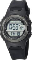 ⌚ digital chronograph black resin strap watch for women by armitron sport logo