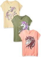 🦄 childrens place graphic t shirt unicorn: trendy tops, tees & blouses for girls' clothing logo