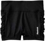 reebok girls performance short x large logo