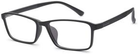 img 3 attached to 👓 Jcerki Blue Light Filter Nearsighted Distance Glasses -2.50 Strength | Unisex Anti-Eyestrain UV Blocking Myopia Eyeglasses