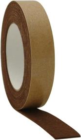 img 1 attached to 🔳 JVCC FELT-06 Polyester Felt Tape: 3/4 in. x 15 ft. Thickness 1mm (Black) - High-Quality Adhesive Felt Tape