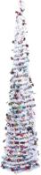 🎄 jbeng 5ft collapsible pencil artificial christmas tree - ideal for apartments, dorm rooms, parties, shops, weddings - festive decoration logo