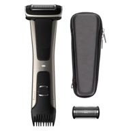 🚿 showerproof body trimmer & shaver philips norelco bodygroom series 7000: includes case and replacement head - bg7040/42 logo