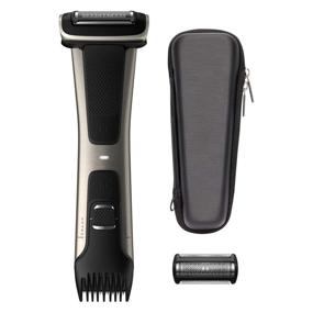 img 4 attached to 🚿 Showerproof Body Trimmer & Shaver Philips Norelco Bodygroom Series 7000: Includes Case and Replacement Head - BG7040/42