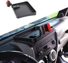 img 4 attached to 📱 Держатель для телефона и органайзер для консоли на Jeep Wrangler JK JKU (2007-2010)