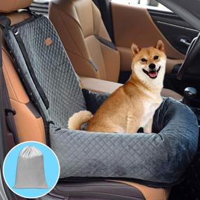 img 4 attached to 🐶 BOCHAO Dog Car Seat: Safe & Comfortable Pet Booster Seat for Travel, Easy to Clean