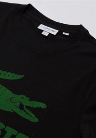 img 2 attached to 👕 Lacoste Men's Sleeve Flocked Graphic T-Shirt - Clothing in T-Shirts & Tanks