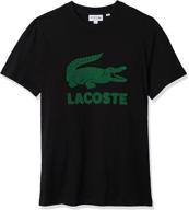 👕 lacoste men's sleeve flocked graphic t-shirt - clothing in t-shirts & tanks logo