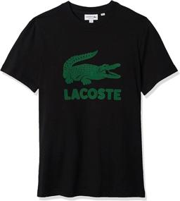 img 4 attached to 👕 Lacoste Men's Sleeve Flocked Graphic T-Shirt - Clothing in T-Shirts & Tanks