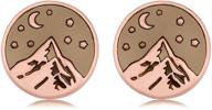 🌟 senfai mountain top star half moon earrings: achieve peak style for climbing and hiking logo