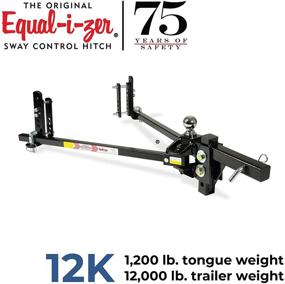 img 3 attached to 🔧 Высокопроизводительный равновеситель сдвига Equal-i-zer 4-Point, 90-00-1201, Рейтинг веса прицепа 12 000 фунтов, Рейтинг языка веса 1 200 фунтов, Комплект распределения веса не включает штангу, Шар НЕ предоставляется