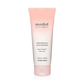 img 1 attached to 🧼 ETUDE HOUSE Moistfull Collagen Cleansing Foam 150ml (Original Formula) - Facial Cleanser for Moisturized and Bouncy Skin, Bubble Foam Cleanser for Deep Cleansing