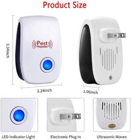 img 1 attached to 🐜 2021 Upgraded Ultrasonic Pest Repeller 6 Packs - Plug in Indoor Pest Repellent for Mosquito, Insects, Cockroaches, Mouse, Rats, Bug, Spider, Ant - Safe for Humans and Pets