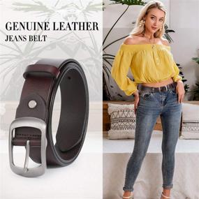 img 3 attached to 👗 WHIPPY Women's Accessories: Stylish Buckle Leather Belts for Fashionable Women