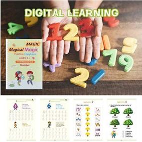 img 2 attached to «📚 Улучшите своё почерк с 4-мя книгами на английском языке Magic Practice Copybook - набор книг для тренировки почерка, которые можно использовать несколько раз, для детей, обучающихся дома (А)».