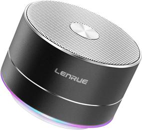 img 4 attached to 🔊 Беспроводная Bluetooth-колонка LENRUE с встроенным микрофоном, громкой связью, AUX-линией, слотом для TF-карт, HD-звуком и басами для iPhone, iPad, Android-смартфона и других устройств.