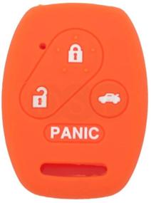 img 3 attached to SEGADEN Silicone Cover Protector Case Holder Skin Jacket - Fits HONDA 3+1 Button Remote Key Fob CV2206 - Vibrant Orange