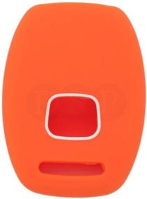 img 2 attached to SEGADEN Silicone Cover Protector Case Holder Skin Jacket - Fits HONDA 3+1 Button Remote Key Fob CV2206 - Vibrant Orange