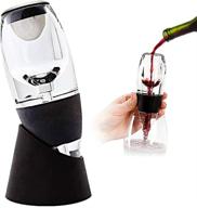 elevino wine aerator and decanter pourer set with filter - enhancing wine taste efficiently (black) logo