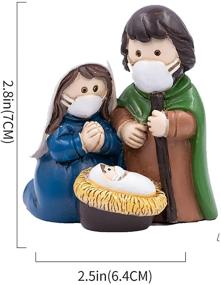 img 1 attached to Bring the Holy Family Home with Nativity 🎄 Sets: Perfect Christmas Indoor Decoration for Mantel or Window Sill