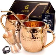 🍹 copper moscow mule mugs - exquisitely crafted for an enchanting experience in moscow logo