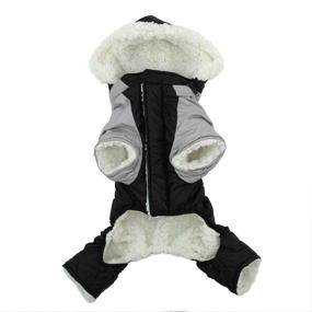 img 1 attached to Dog Coat Ruffin Snowsuit Medium Dogs in Apparel & Accessories