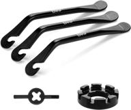 🔧 qkurt 3-piece bike repair tool kit: cycling repair tools, tire levers, bicycle wheel spoke wrench, valve core remover logo