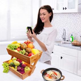 img 2 attached to 🥦 Hossejoy Storage Vegetable Countertop: The Perfect Solution for Organizing Your Fresh Vegetables