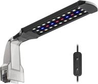 nicrew clip on aquarium light: multi-led fish tank lighting with 2 modes - white, blue, and red leds for nano tanks логотип