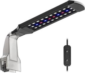 img 4 attached to NICREW Clip on Aquarium Light: Multi-LED Fish Tank Lighting with 2 Modes - White, Blue, and Red LEDs for Nano Tanks