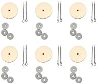 🔧 20 sets of exceart silver 16mm wooden doll joints – ideal accessories for diy crafts, toys, and teddy bear making logo