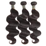 💇 fastyle hair brazilian body wave virgin hair extensions - 3 bundles of unprocessed 10a virgin human hair in natural color (10 12 14 inch) logo