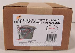 img 1 attached to Super Big Mouth Trash Bags Household Supplies for Paper & Plastic