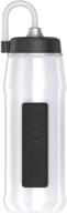 🥤 long straw squeezable hydration bottle, 24-ounce, white – thermos logo