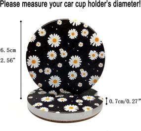 img 2 attached to Coasters HETERI Absorbent Ceramic Chrysanthemum