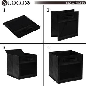 img 1 attached to 📦 Maximize Kid's Home Organization with SUOCO Foldable Storage Baskets