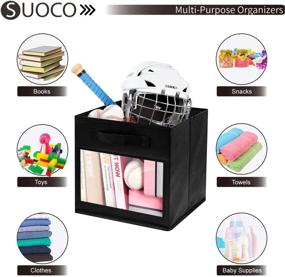 img 3 attached to 📦 Maximize Kid's Home Organization with SUOCO Foldable Storage Baskets